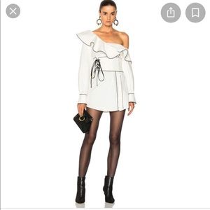 Self-Portrait white mini dress